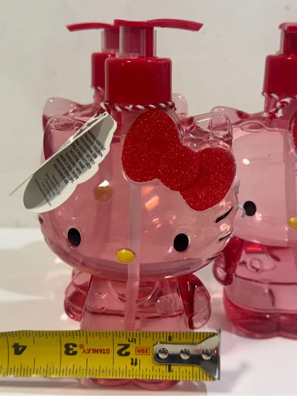 3 New Sanrio Hello Kitty Christmas Scented Hand Soap-14.5fl Oz/ smells candy can